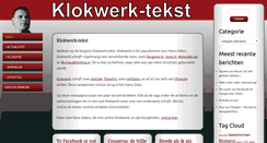 Desktop Screenshot of klokwerk-tekst.nl
