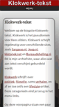 Mobile Screenshot of klokwerk-tekst.nl